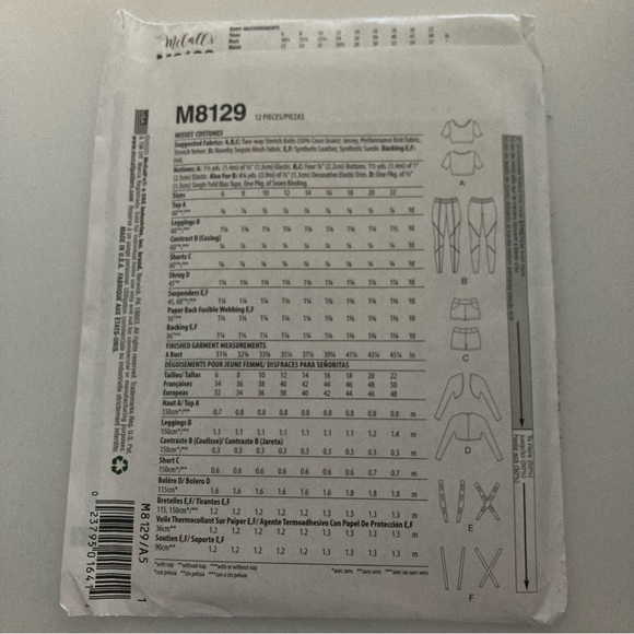 McCall’s Sewing Pattern 8129 - Picture 3 of 3